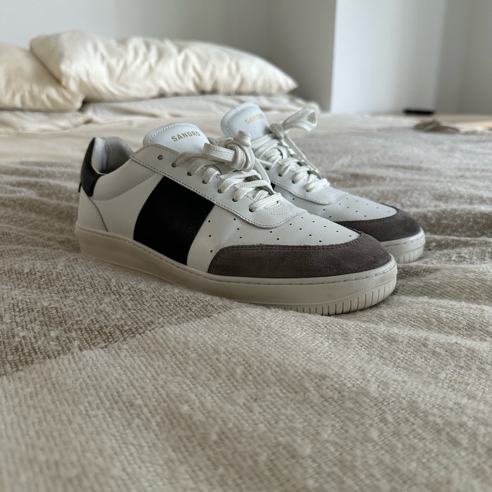 Sandro Paris Men’s Magic Lace Up Low Top Sneakers US 9 / FR 40 MSRP $320